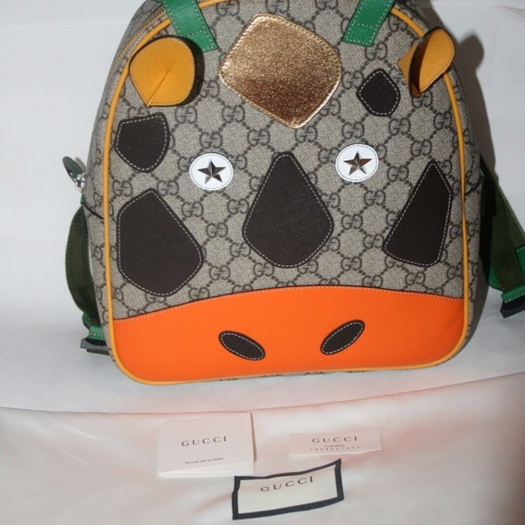 New Gucci GG Supreme Canvas Backpack Kids - Picture 9 of 10